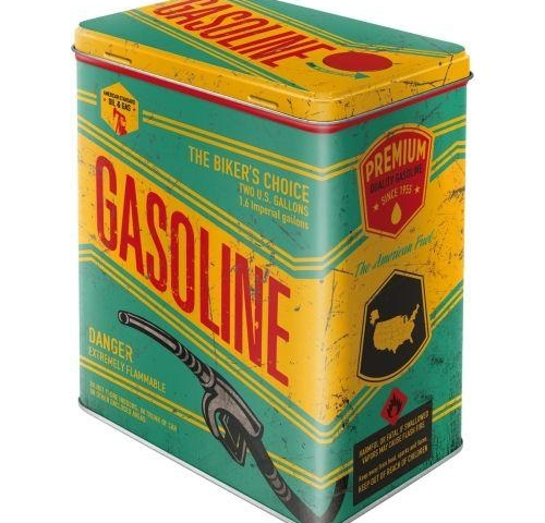 Tin Box Large Gasoline